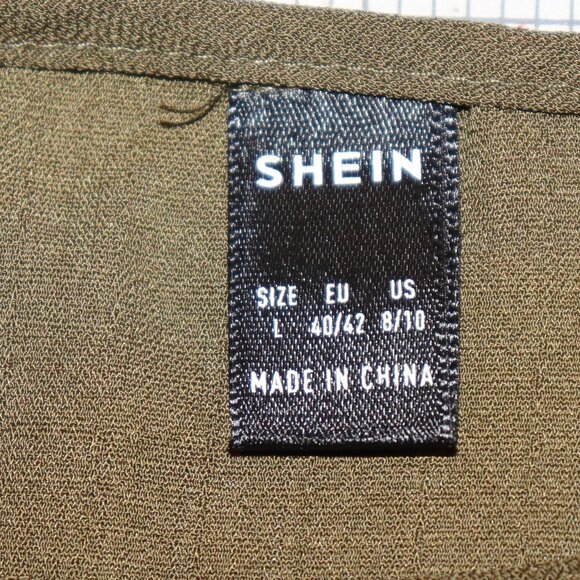 🌿💚✨ SHEIN Blouse · Olive Green Beauty · Size L - Picture 3 of 6